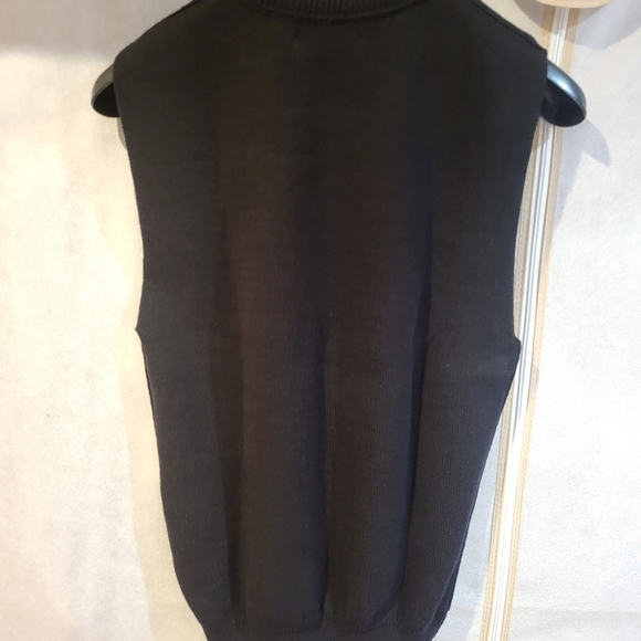 MARTINE ROSE Crew Neck Knitted Vest with Signature Label - Picture 6 of 8